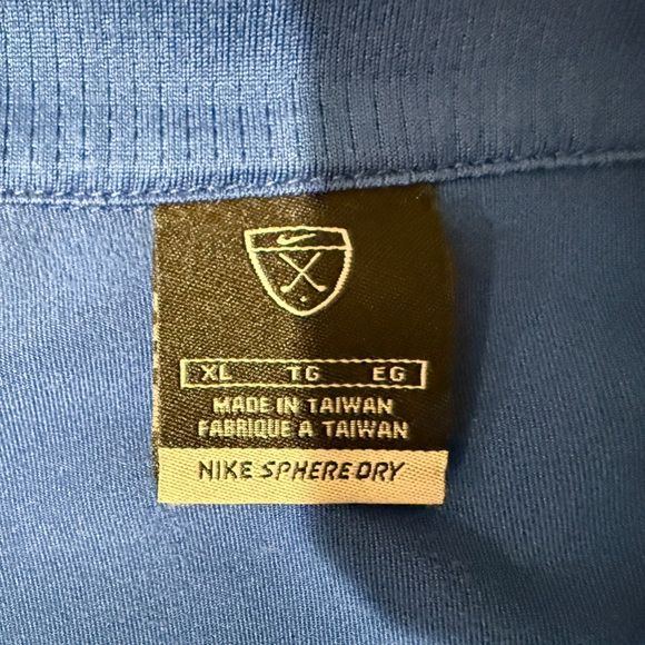 ⛳ Nike Golf Sphere Dry Blue Short Sleeve Polo – XL – Blue ⛳ - Picture 7 of 10